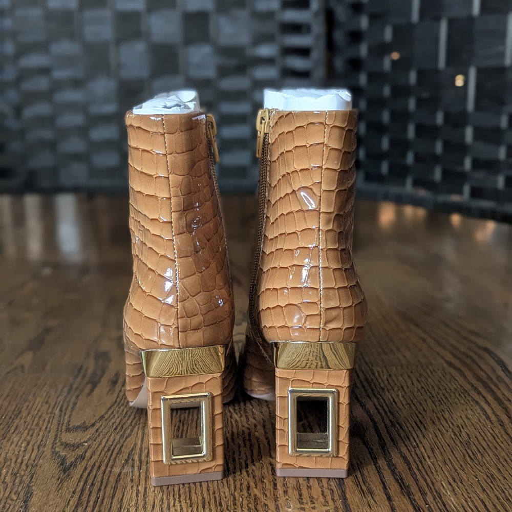 Katy Perry Collections NEW w/Box Ankle Boots Hollow Heel Sz 5 Shoes - Picture 5 of 8